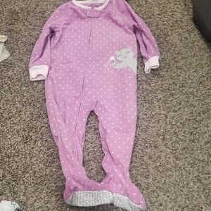 Carter's Lavender Elephant Footie